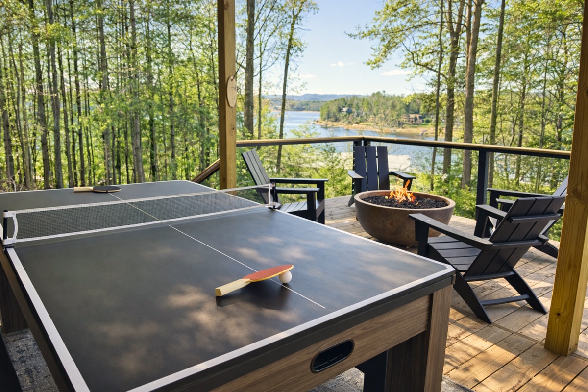 Enjoy a game of ping pong while taking in the stunning views. This convertible table makes outdoor fun even better!