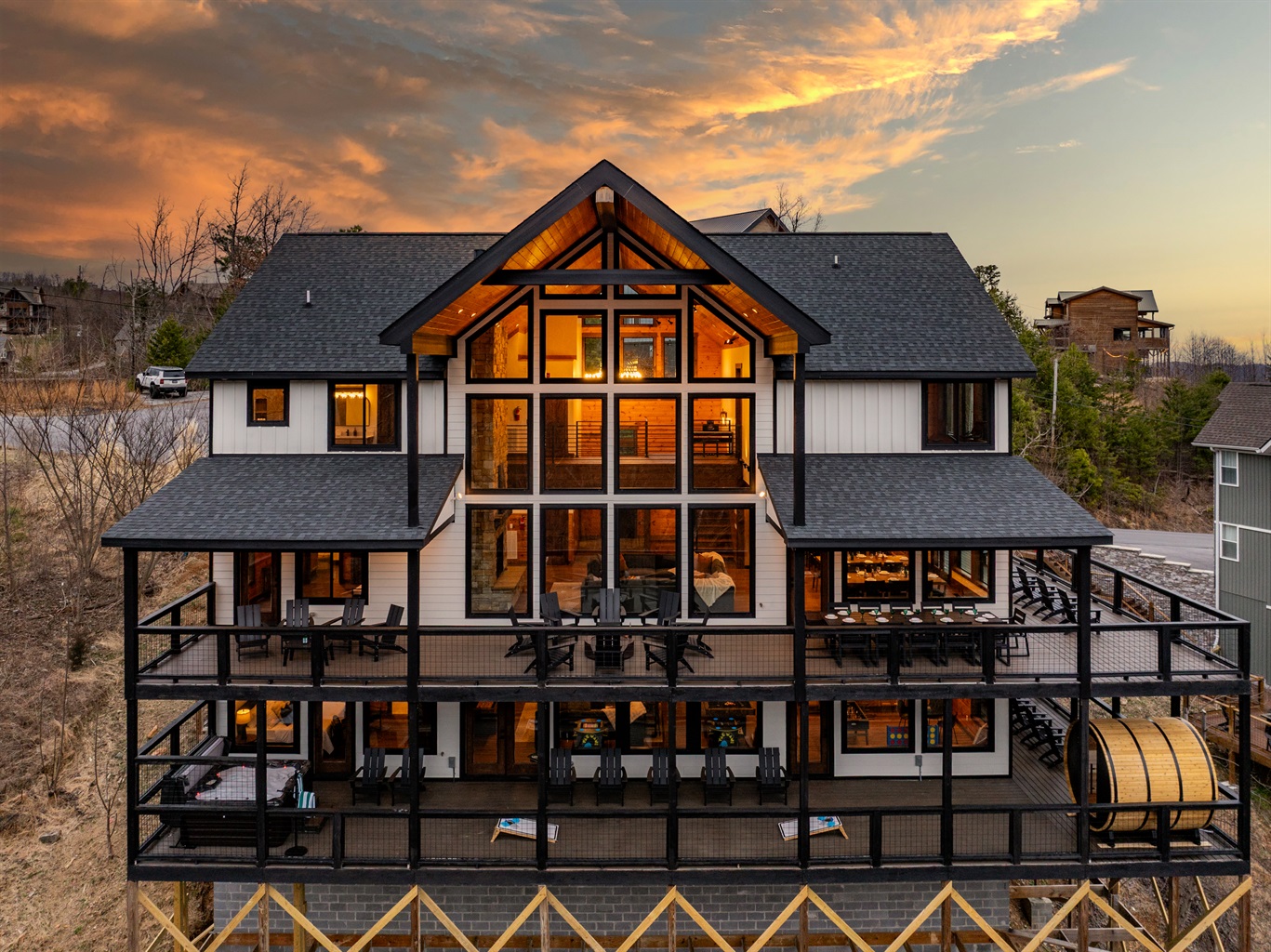 Copper Lodge is a spacious, luxury mountain retreat thoughtfully designed to host large groups of up to 26 guests in total comfort & style. With over 8,000 square feet of living space & a variety of upscale amenities, the home is perfect for family reunion