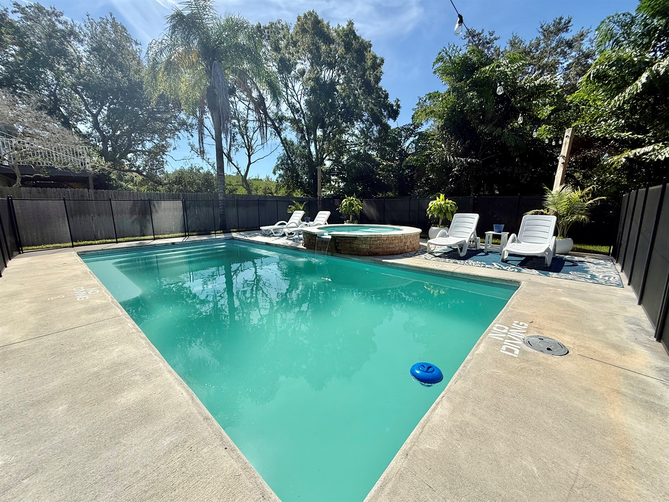 Stretch out on the loungers and soak in the Florida sun by the crystal-clear pool.