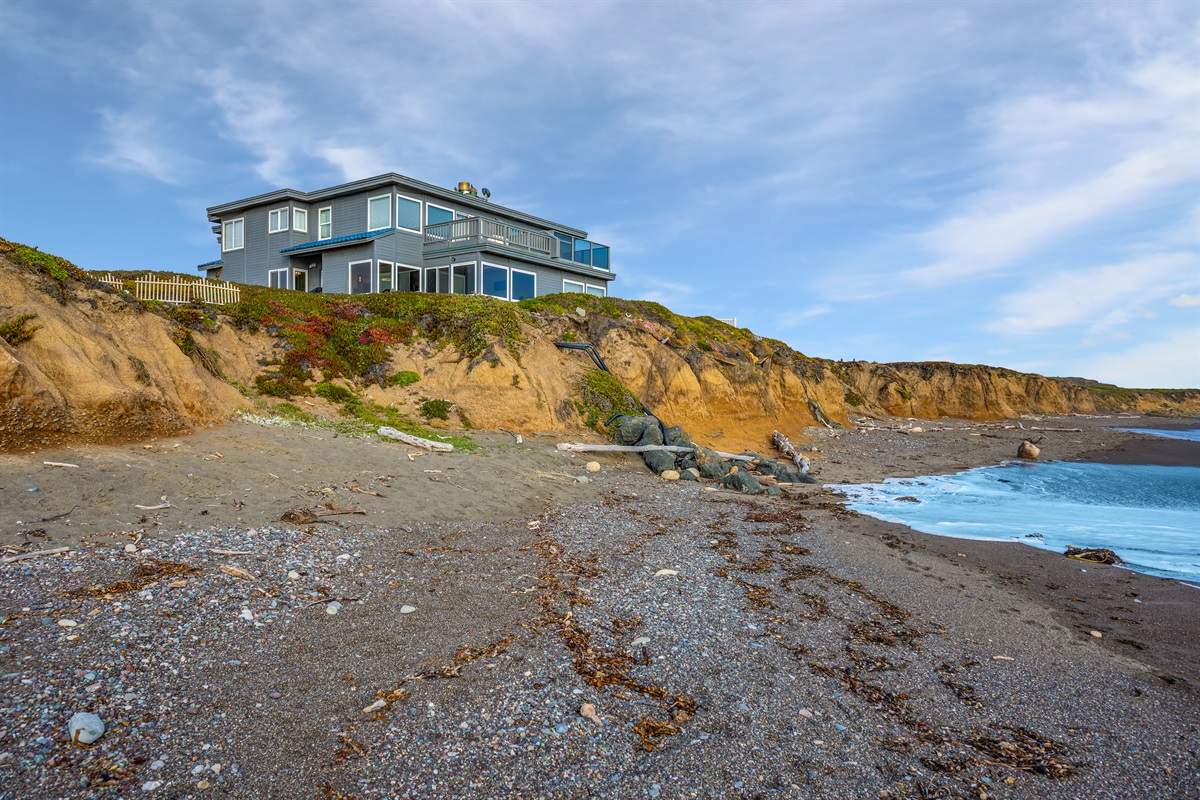 Blue Haven from the beach below