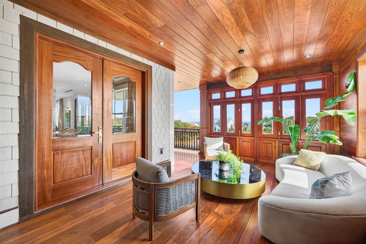 Side Porch Living Area | Rosewood Retreat | 2605 Palm Blvd, Isle of Palms, SC | IOP Escapes