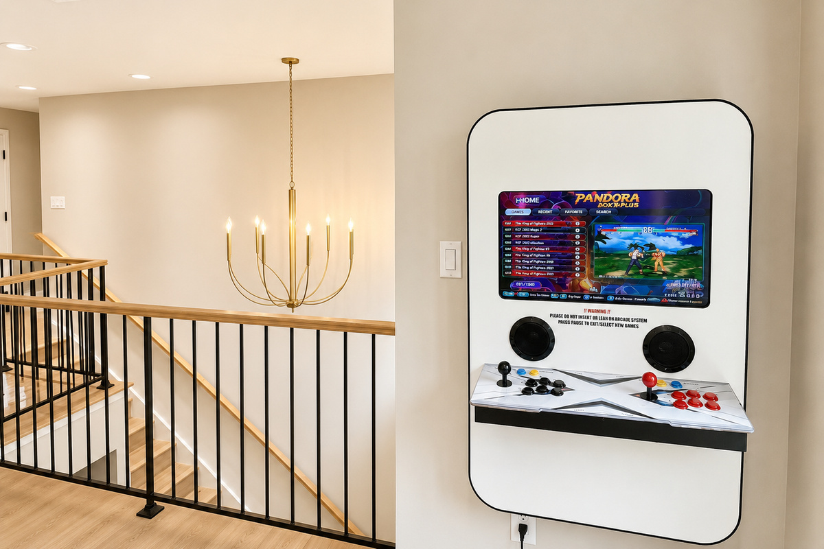 One of two arcades in the game room