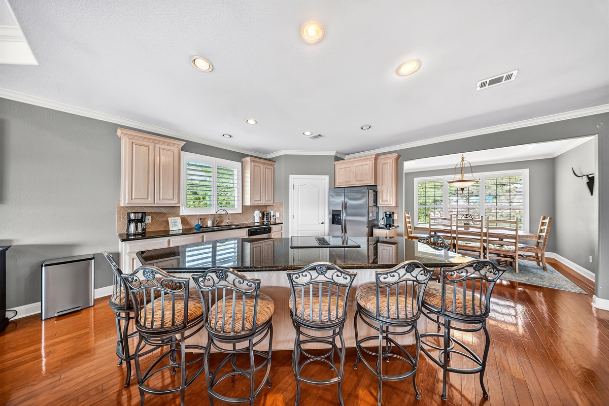 A fully equipped kitchen has everything you need to prepare delicious meals for your family. 