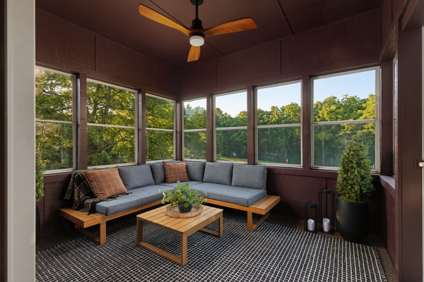 gather in the screened in porch!