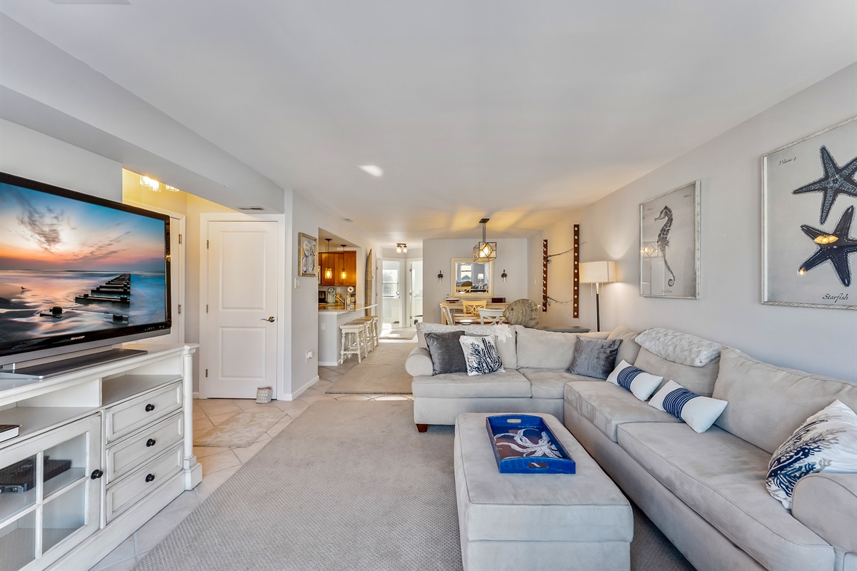 Large Living Room with Large TV