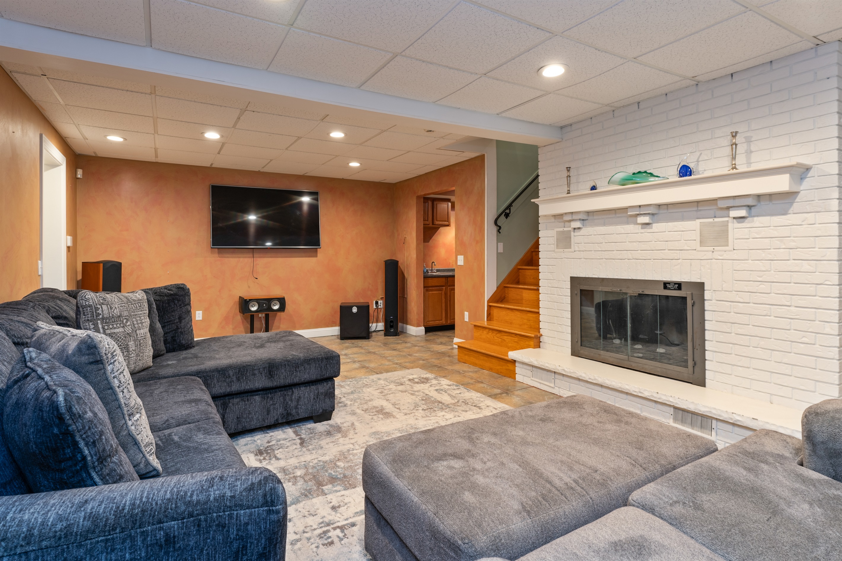 Lower level living room