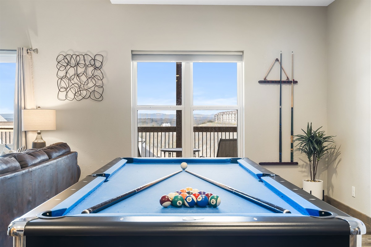 Pool table with views!
