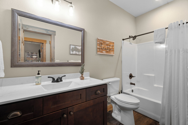 Bedrooms #8 and #9 share this full bath
