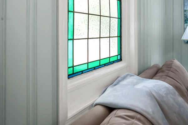 Original stained glass window