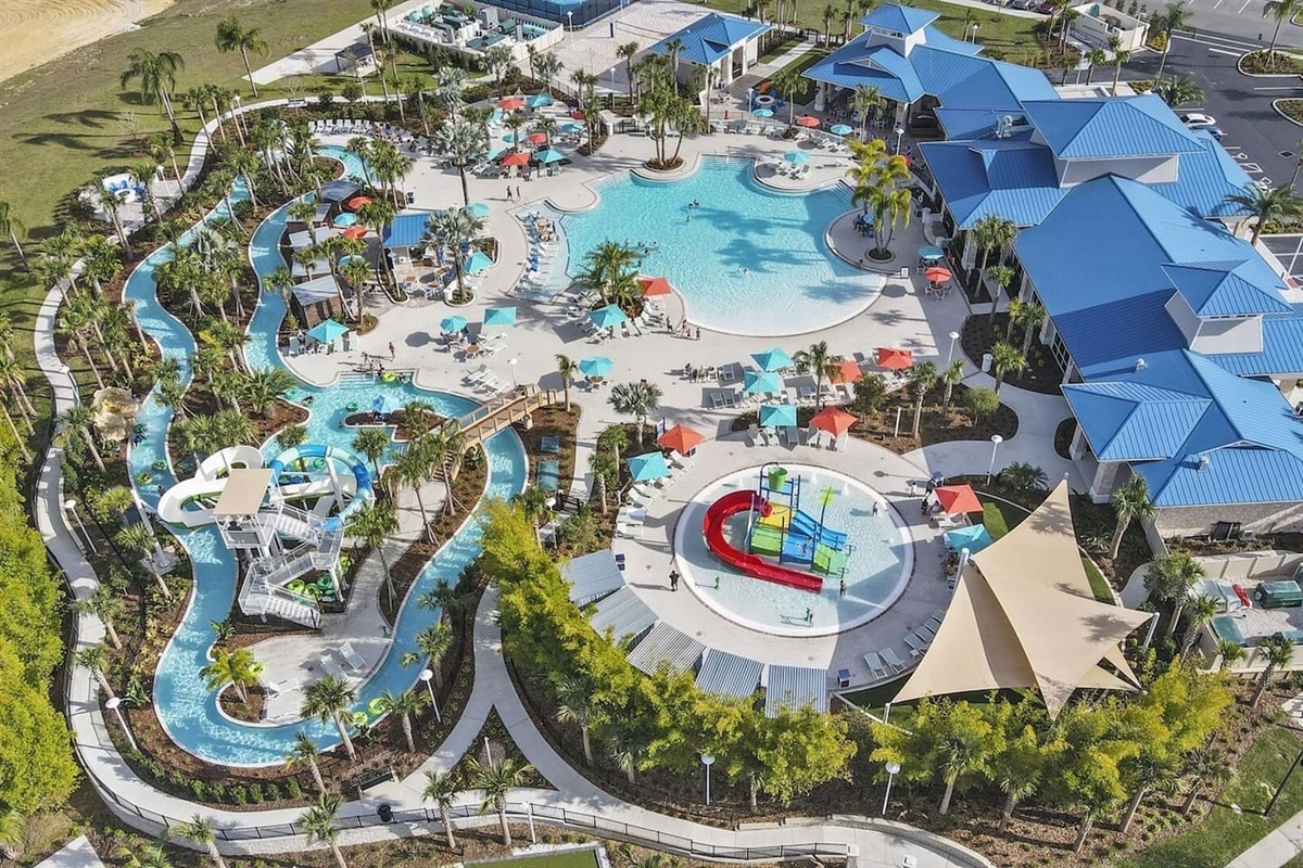 Discover the world-class amenities at Windsor Island Resort, including a stunning pool, lazy river, and endless fun for the whole family