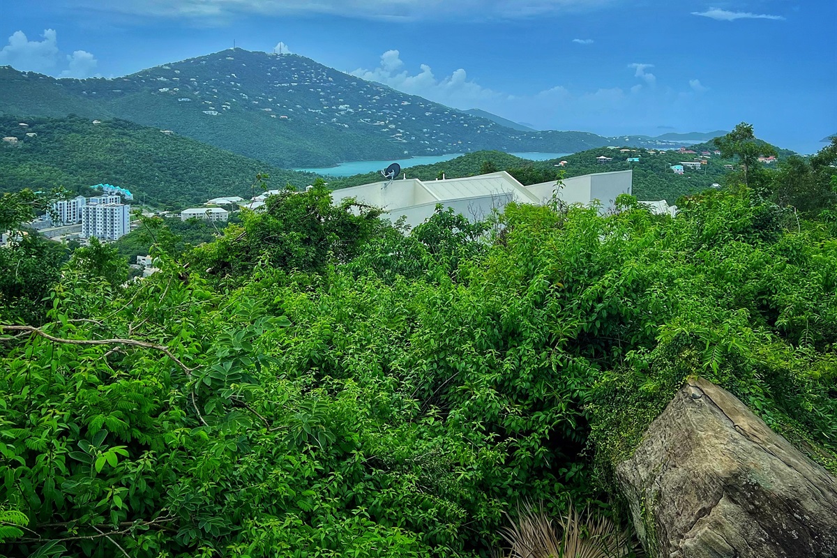 View of Magen's Bay from the pool deck.