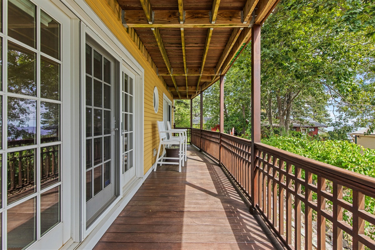 First floor deck