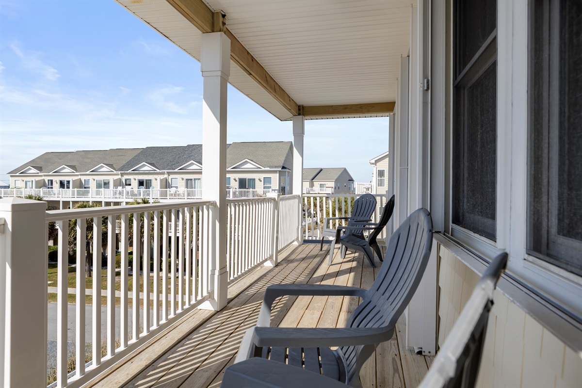 Room to sit outside