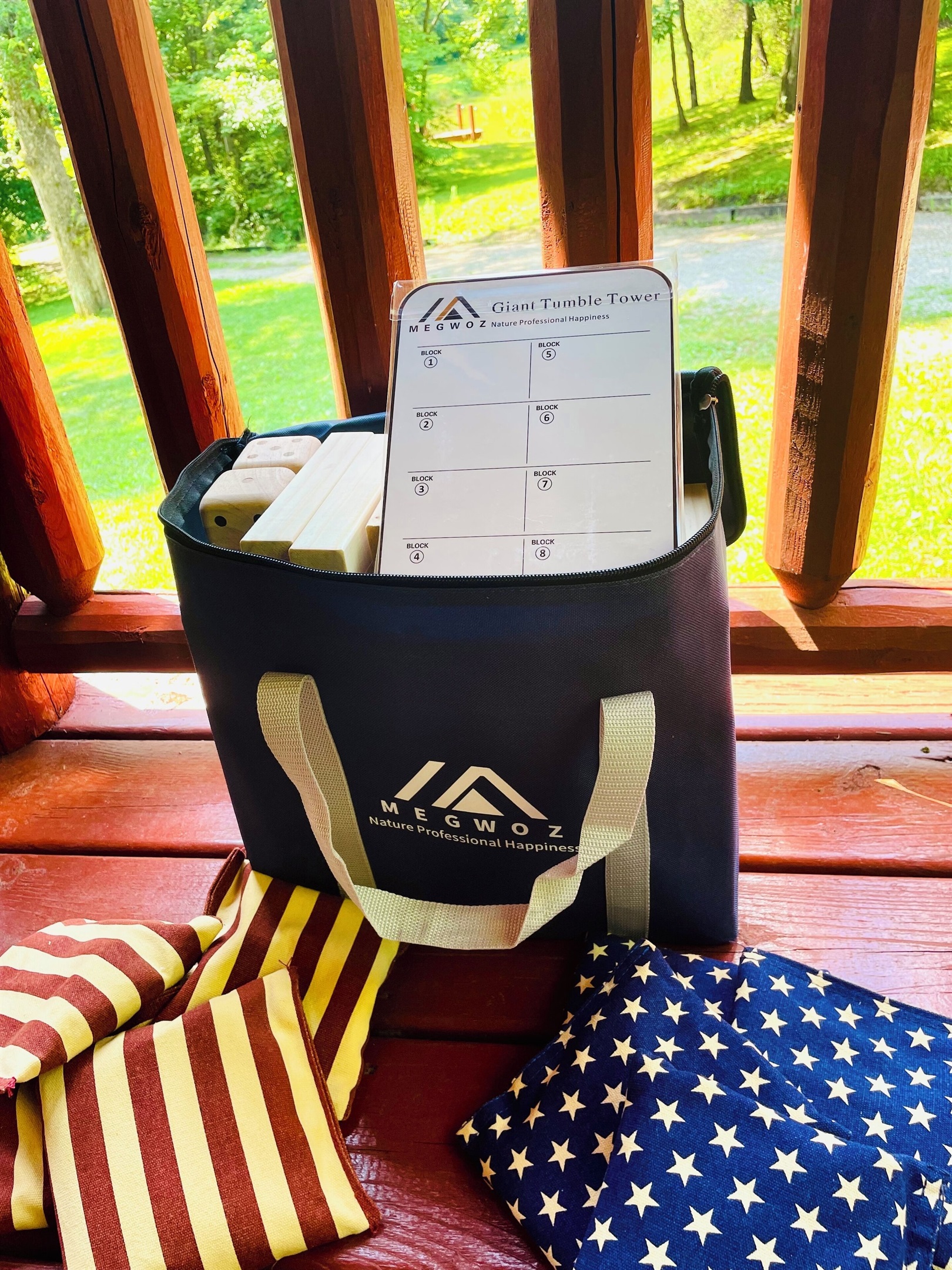 Giant Jenga and Cornhole available!