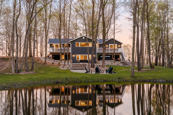 Scenic pond views with seasonal wildlife and total seclusion.