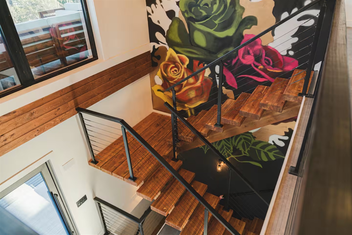 Stairs between 2nd and 3rd Floors.