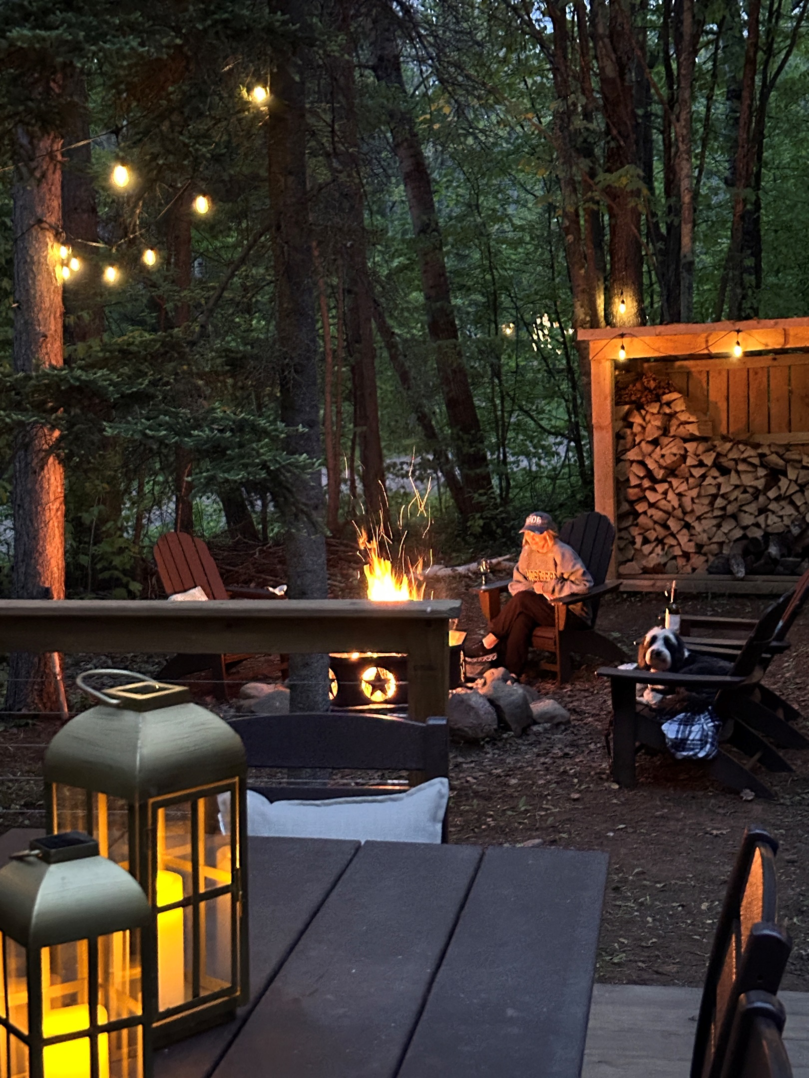 The crisp fall air, falling leaves, and a warm fire - they all just go together.  With provided wood, great Adirondack chairs (or a hammock if you prefer), you will be enjoying those fires after a day of adventure - or maybe just stay all day to enjoy.