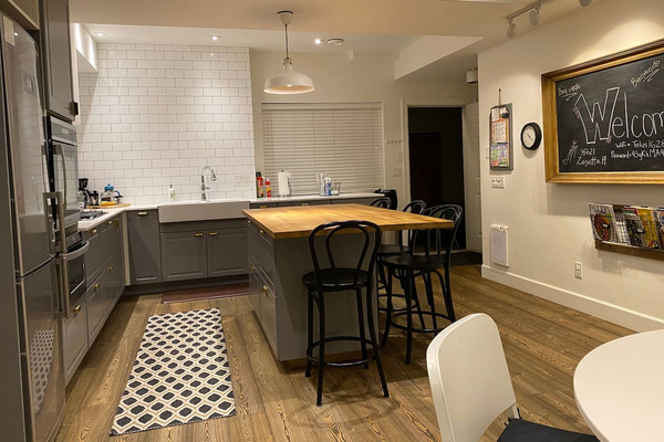 Looking towards the front door