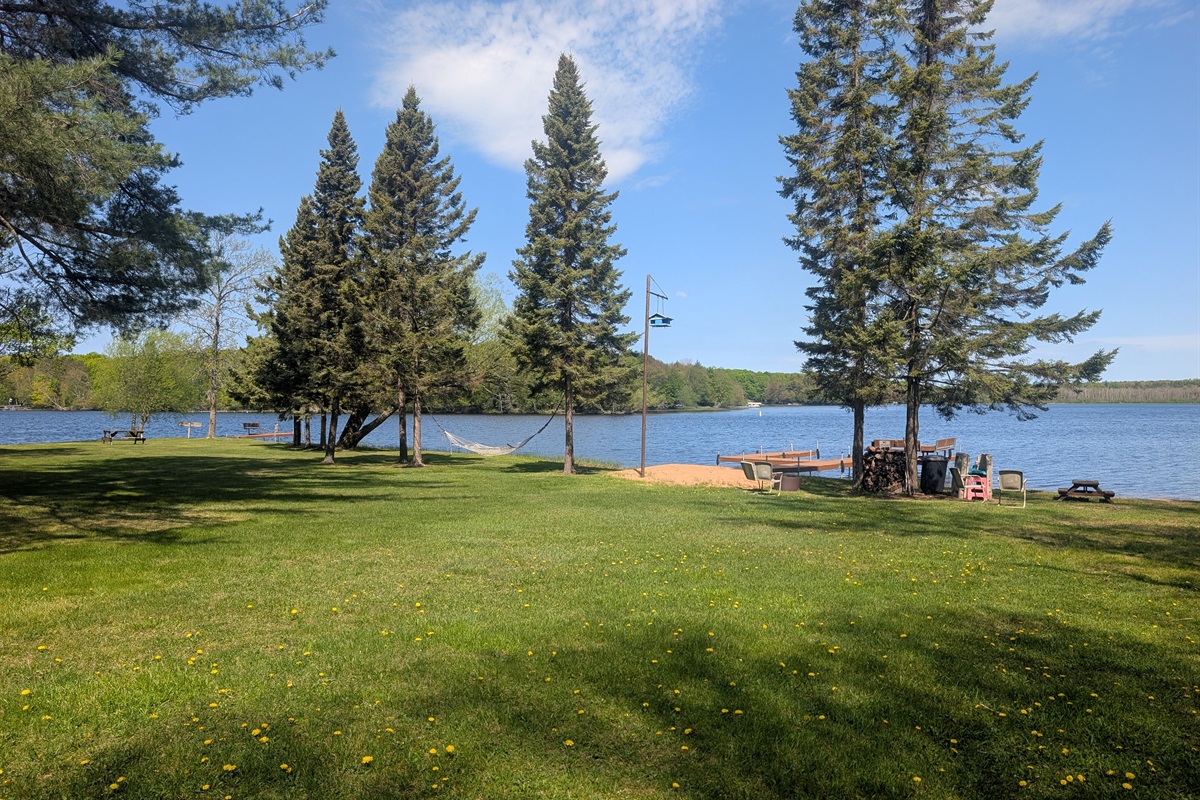 Beach Lawn and Firepit