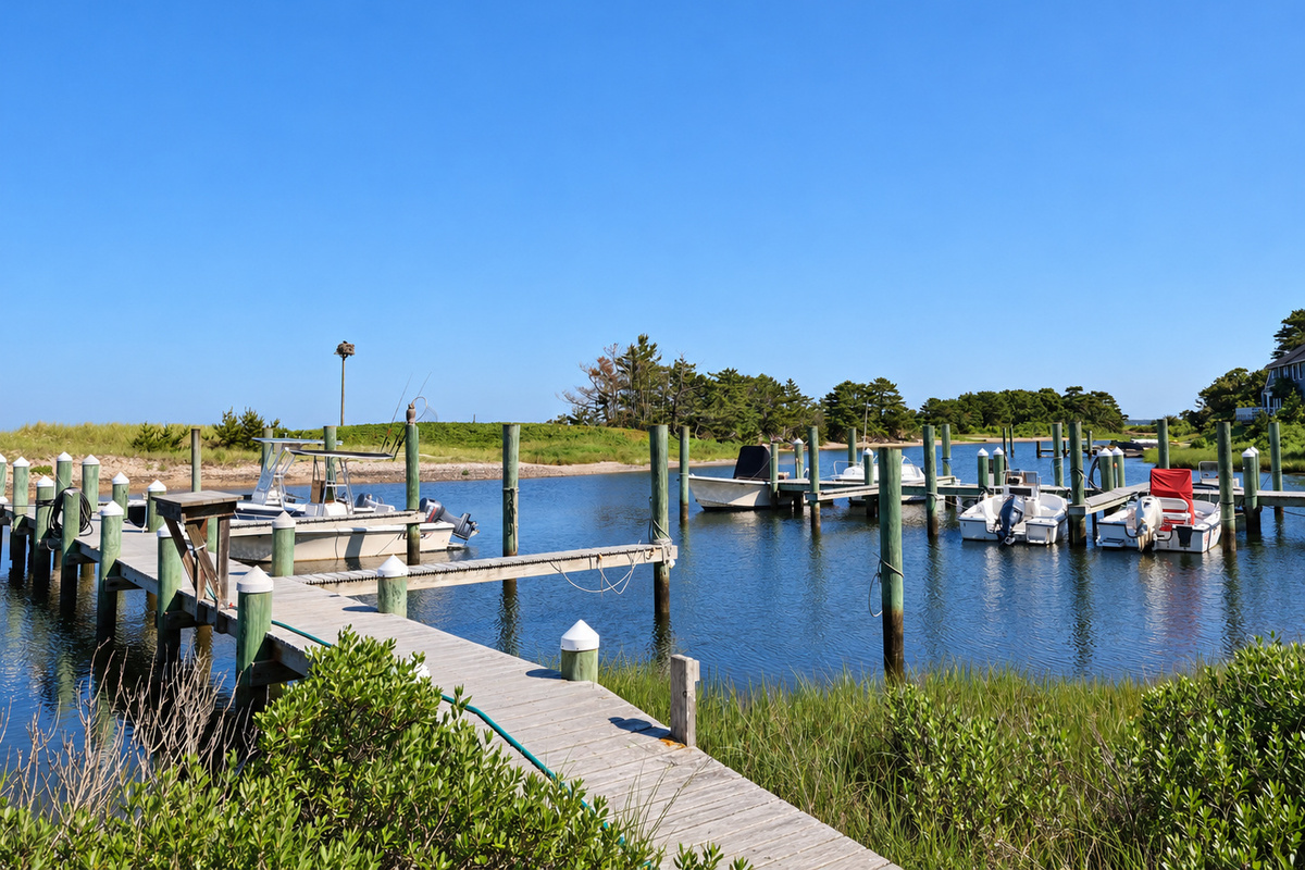 Nearby harbor and marina