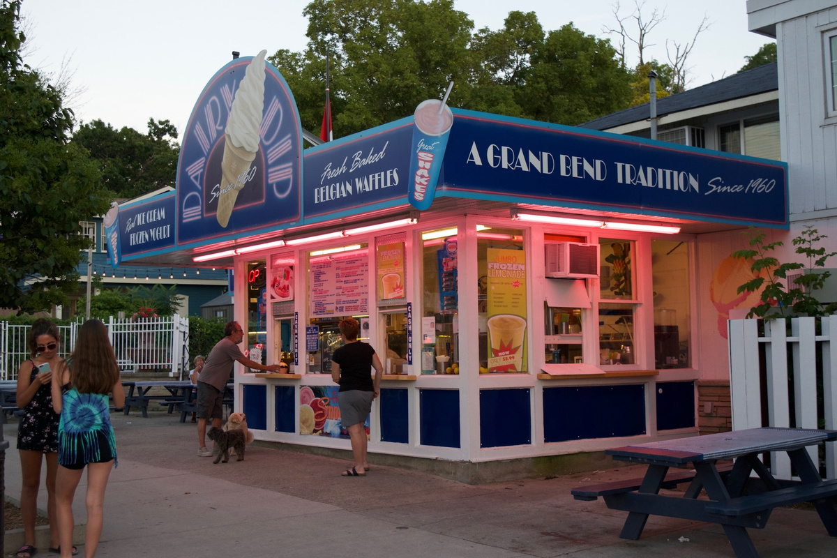 &ldquo;Minutes from Grand Bend&rsquo;s shops, restaurants, and attractions.&rdquo;