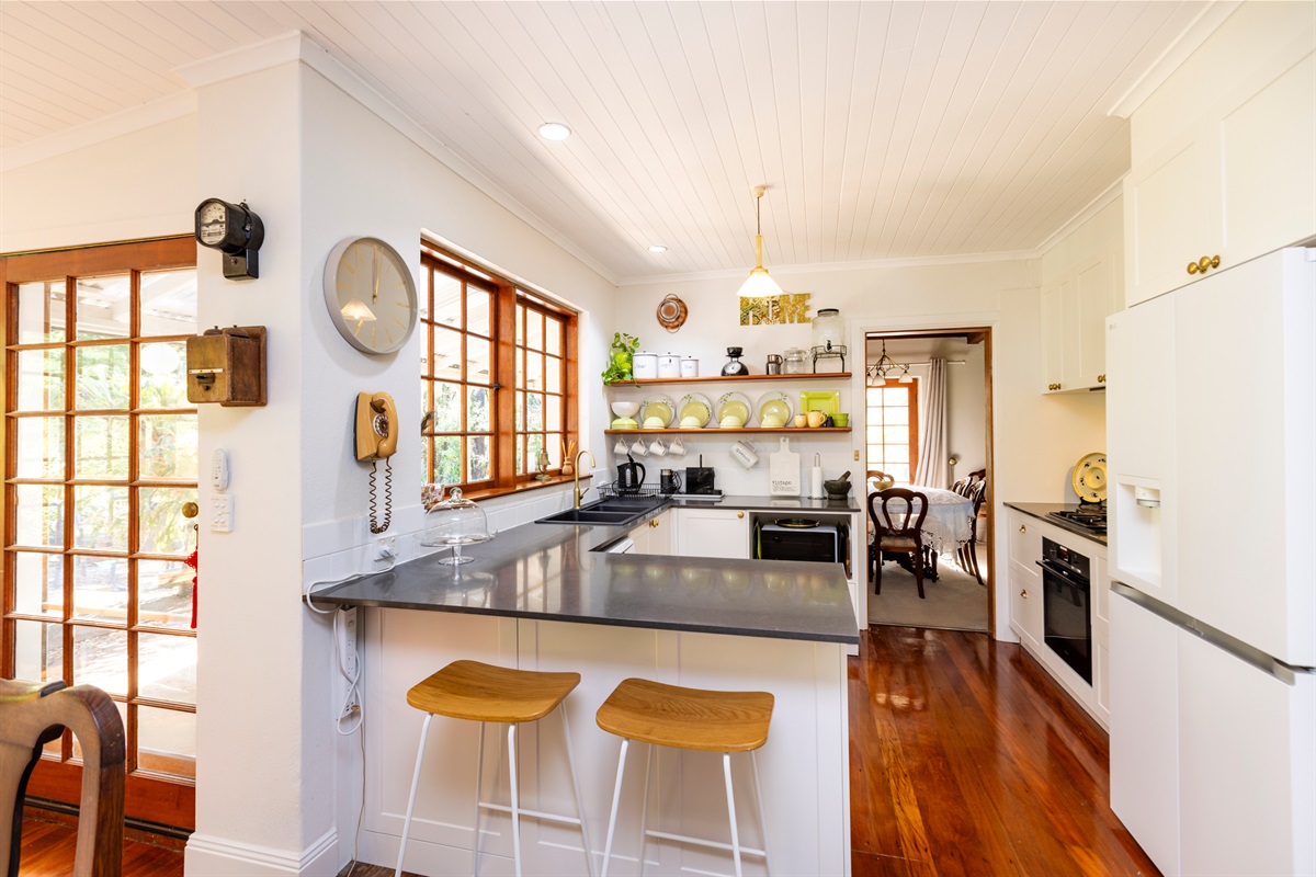 Centrally located kitchen
