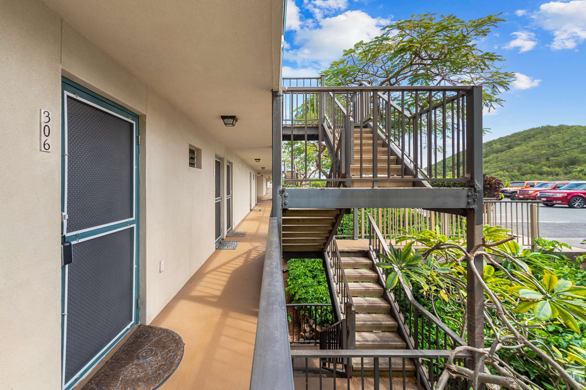 Straight from the parking area to your condo.