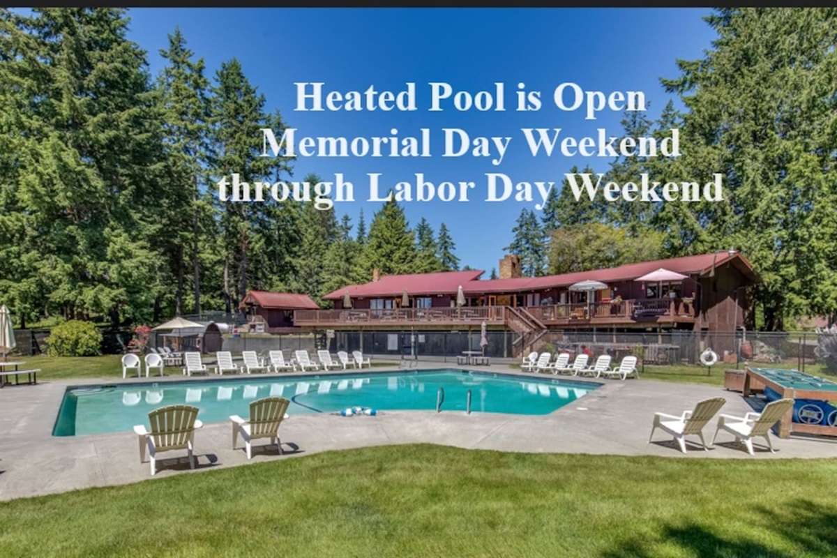 Yes, a pool for you to enjoy! This little community boasts an amazing pool, tennis courts & clubhouse.  Please be considerate as this is a shared space & we value our relationship with our neighbors. The pool is open Memorial Day through Labor Day.
