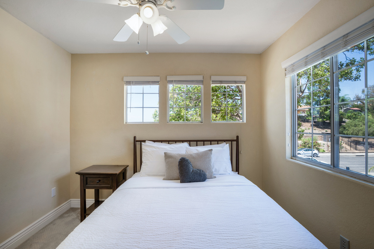 Stylish Queen Bedroom with Article Spindle Bed Frame & Helix Midnight Luxe Mattress