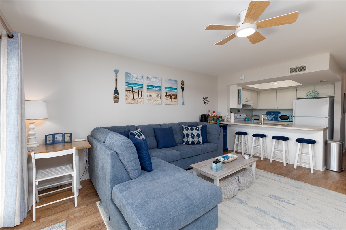 Spacious and welcoming living area