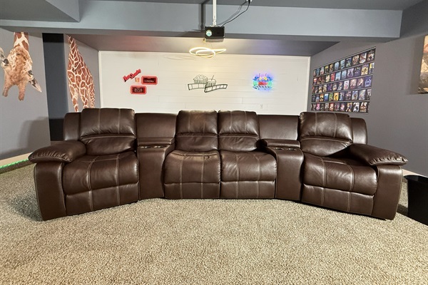 Movie Room - 4 recliners with surround sound