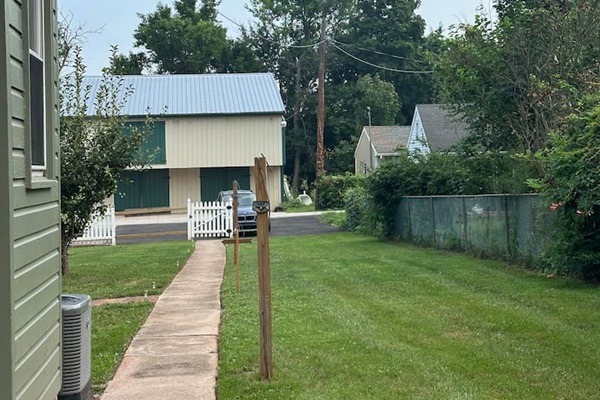 looking toward parking areas