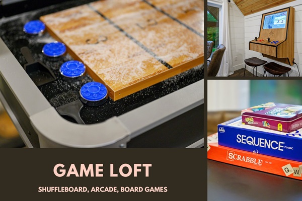 Game Loft Fun 🎮 Shuffleboard • Arcade • Board Games = Endless Entertainment