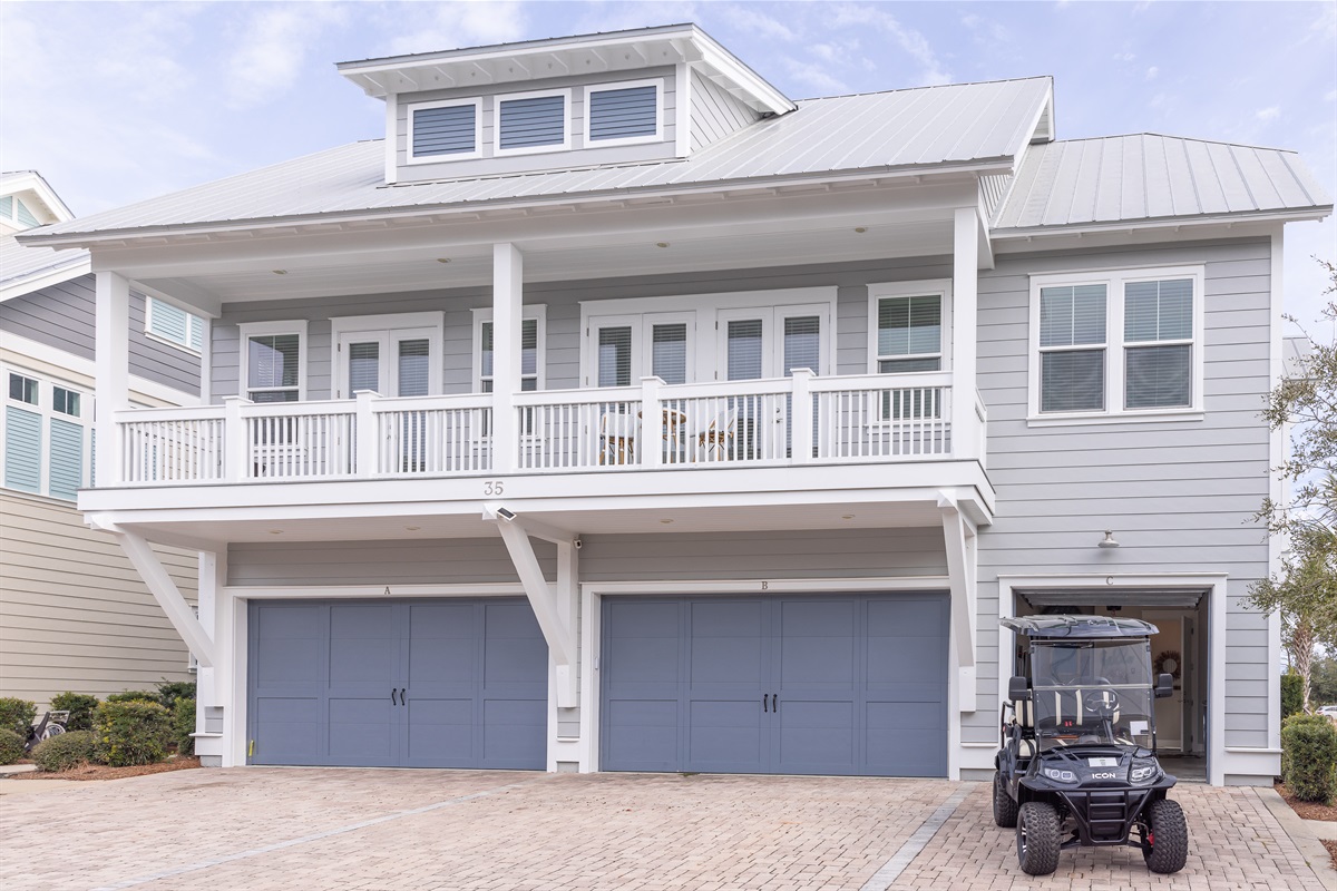 Outside of Townhome & Golf Cart