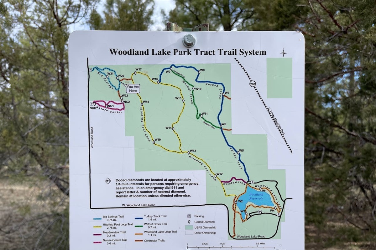 Miles of hiking trails right out the front door.