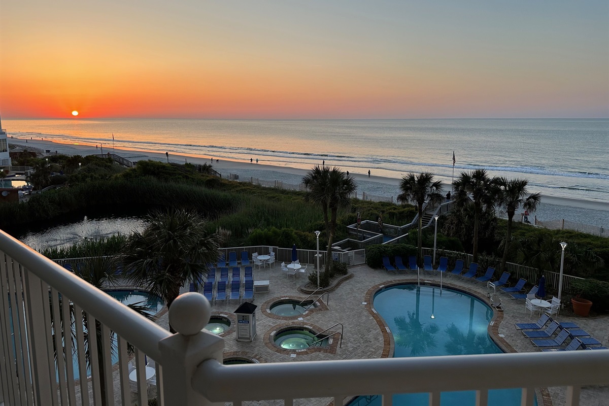 Sunrise from the balcony