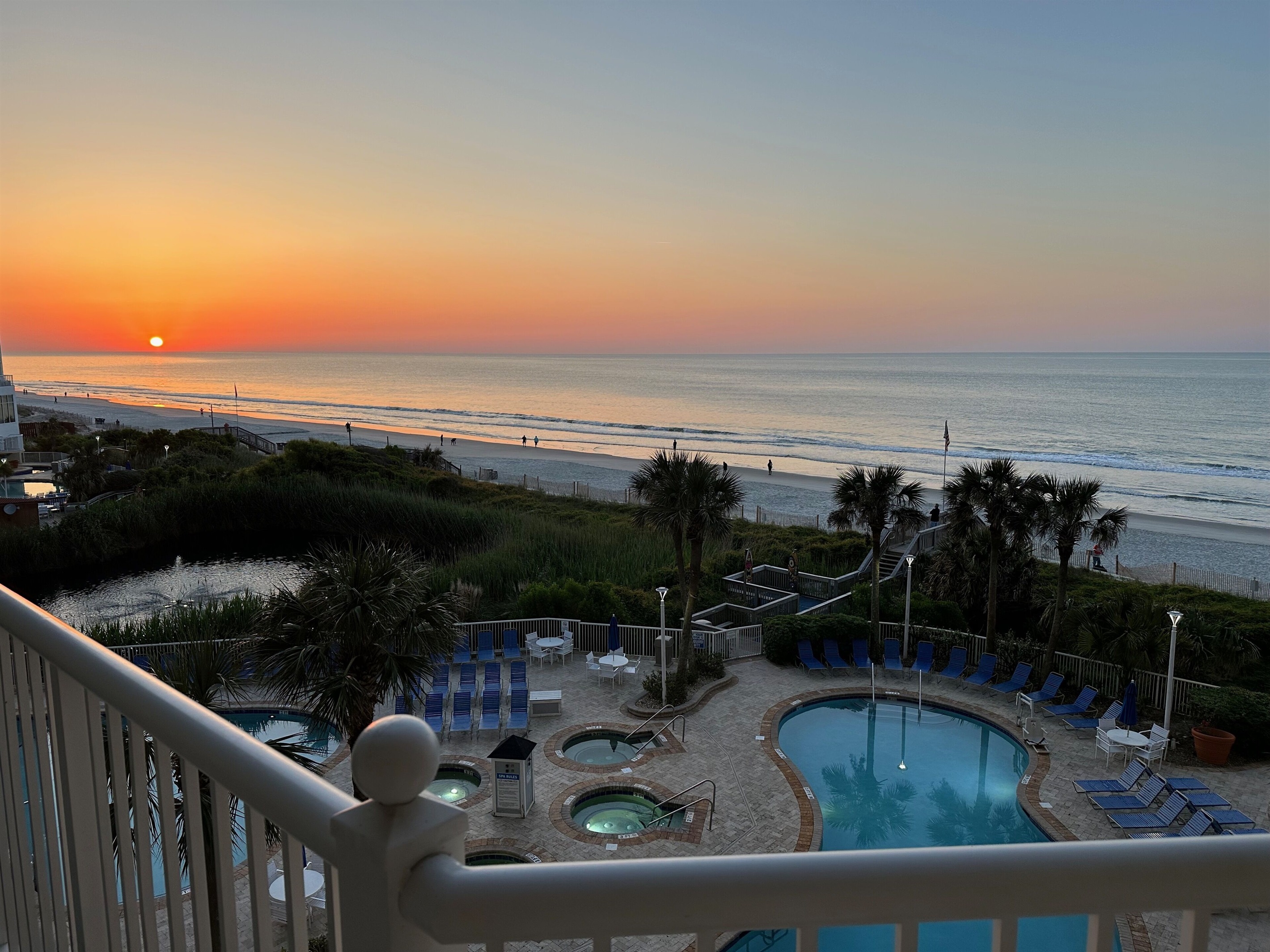 Sunrise from the balcony