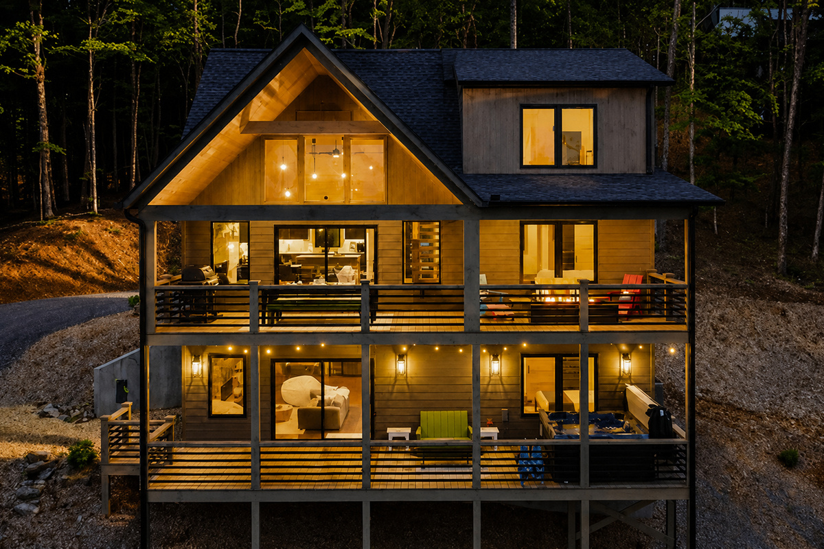 Sweet Dreams: A cozy-chic mountain retreat where modern design meets the quiet beauty of the woods. Crafted for comfort, calm, and inspiration.