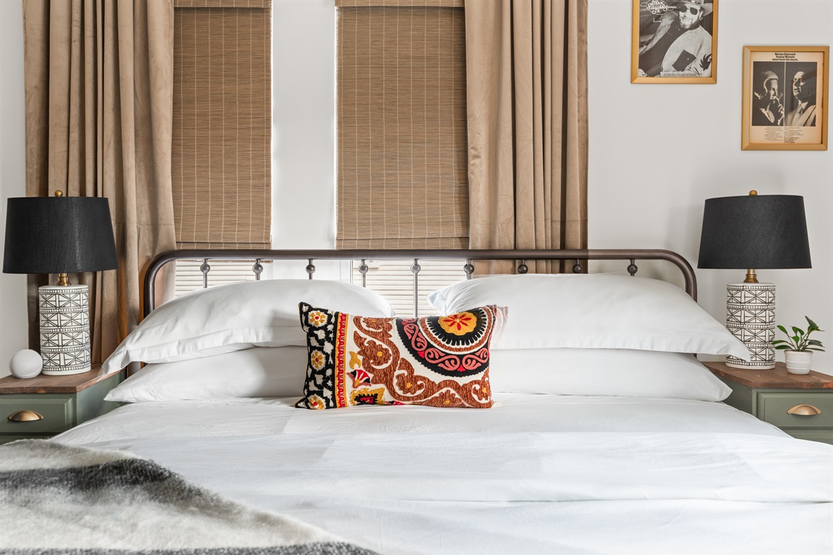 2nd Bedroom: Blackout Window Shades & Curtains.