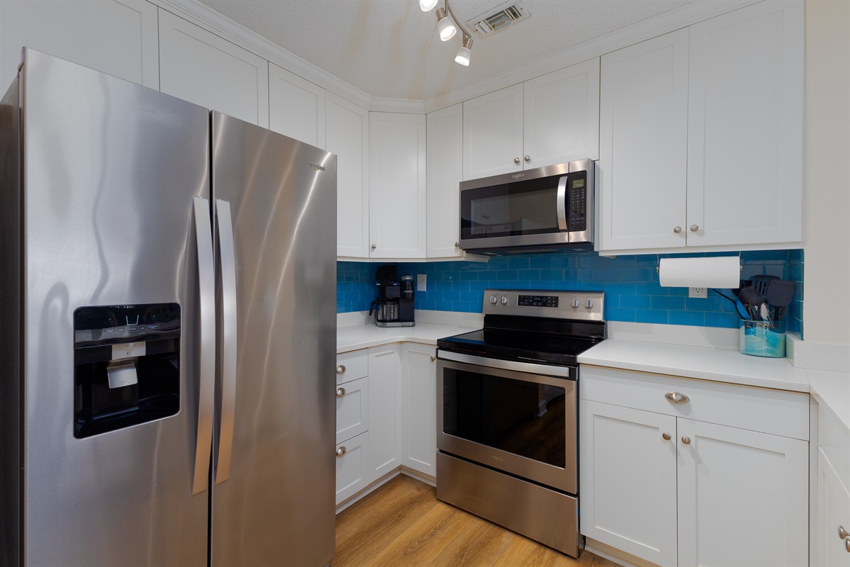 Kitchen with all the essentials for meal preparation