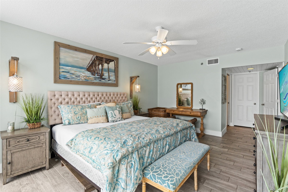 Master Bedroom with King Sized Bed