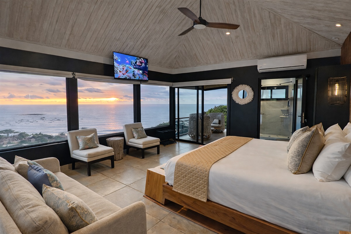 King Bed and Queen pullout sofa 