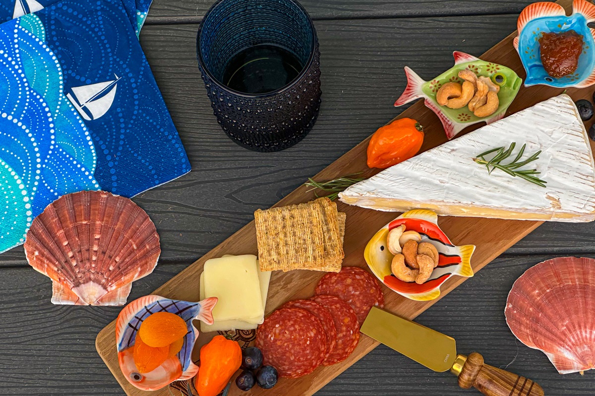 Just grab your favorite snacks and cold drinks and watch the boats pass by.