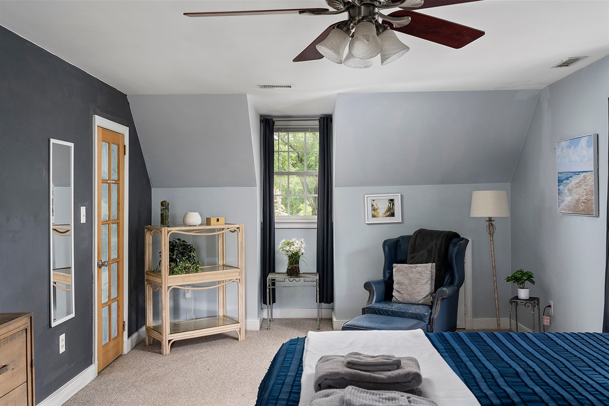 Master Bedroom 1: Bright natural light fills this stylish retreat with a relaxing vibe!