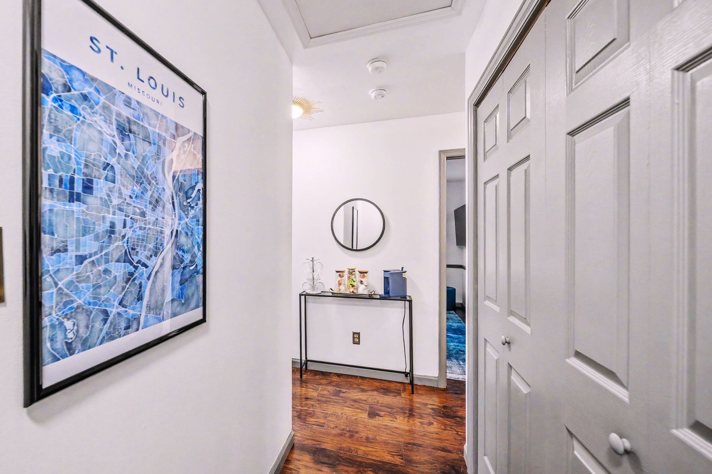 Convenient access to bedrooms, laundry, and additional amenities.