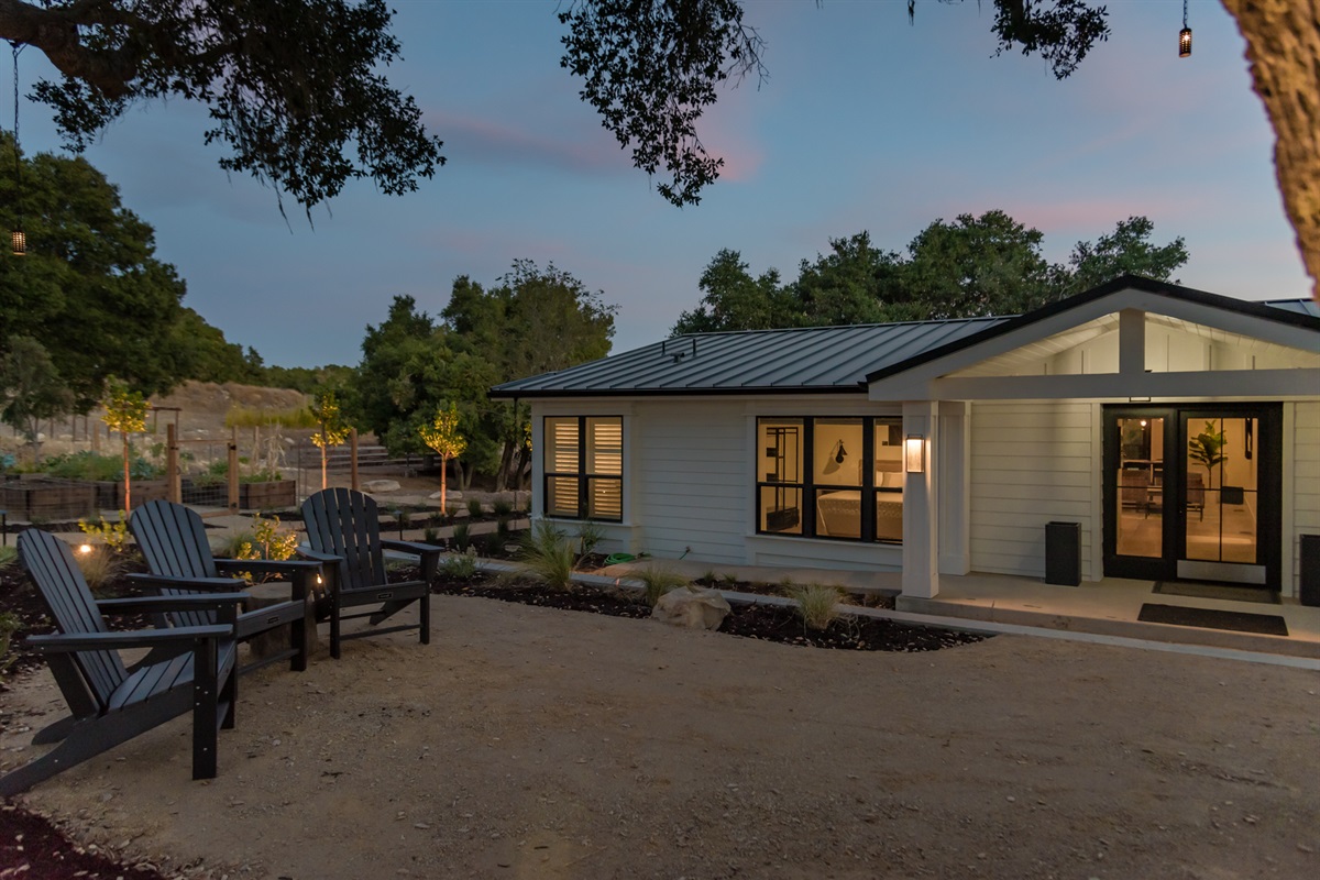 Glowing modern exterior