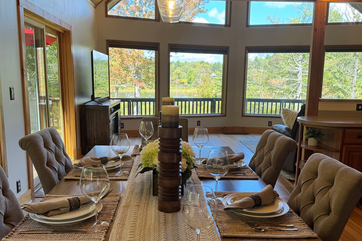 Dining area with beautiful views