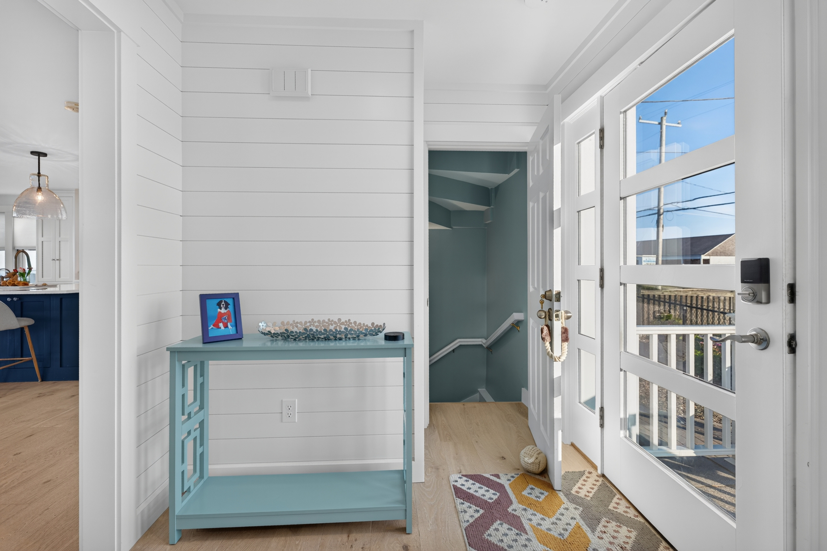 Welcoming entryway with easy access to the main living areas and oceanfront deck