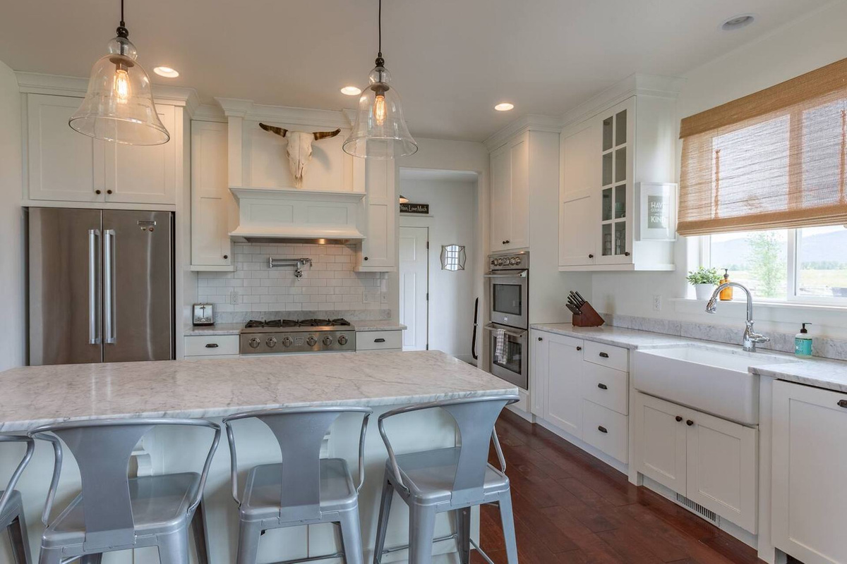 Roomy kitchen ready for multiple cooks