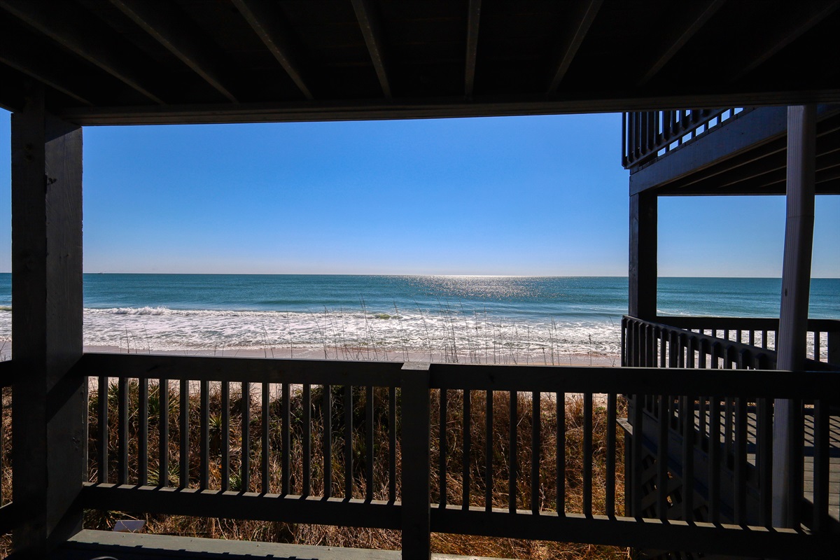 1st floor oceanfront balcony views